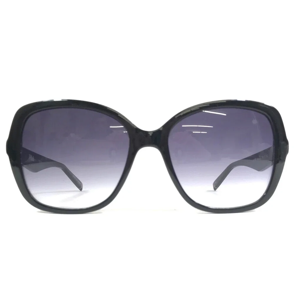 Fila Sunglasses SFI183 BLACK Butterfly Oversized Frame with Gray Gradient Lenses